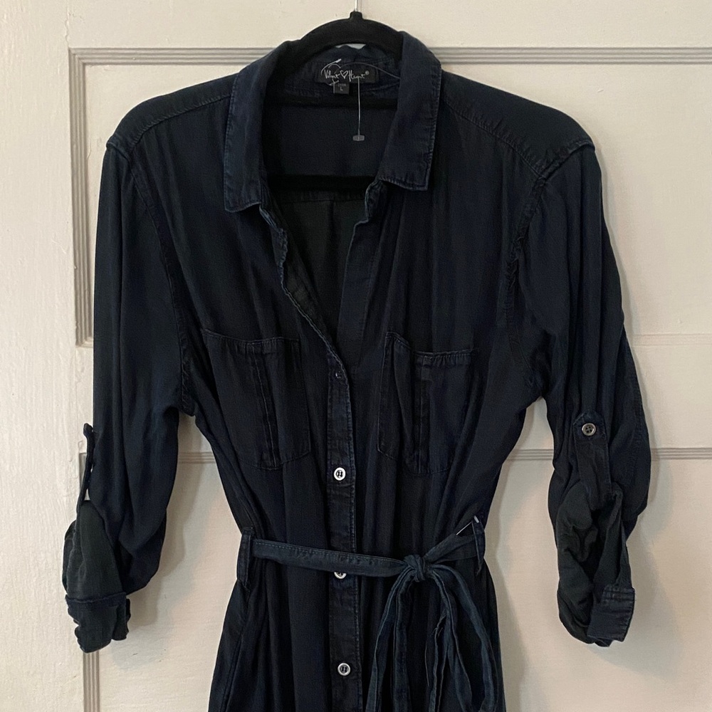 Button-Front Shirt Dress